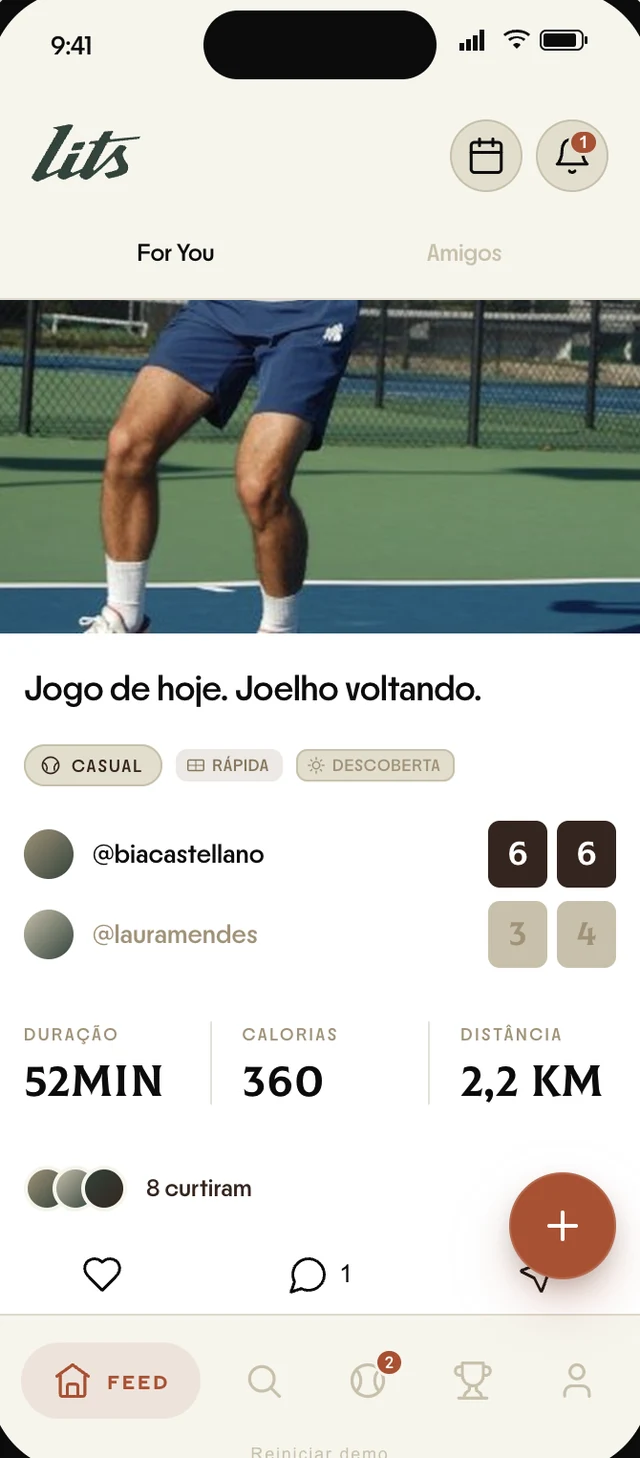 Feed de partidas no LITS