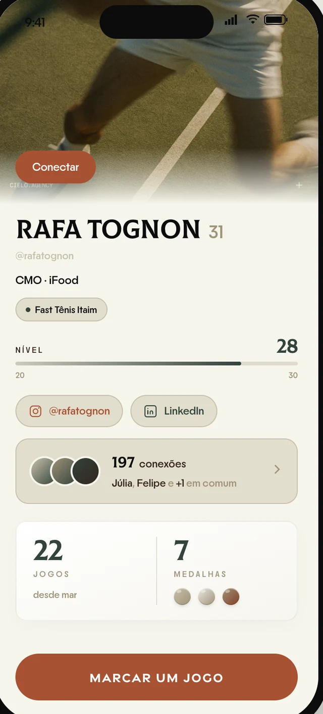 Perfil de jogador no LITS